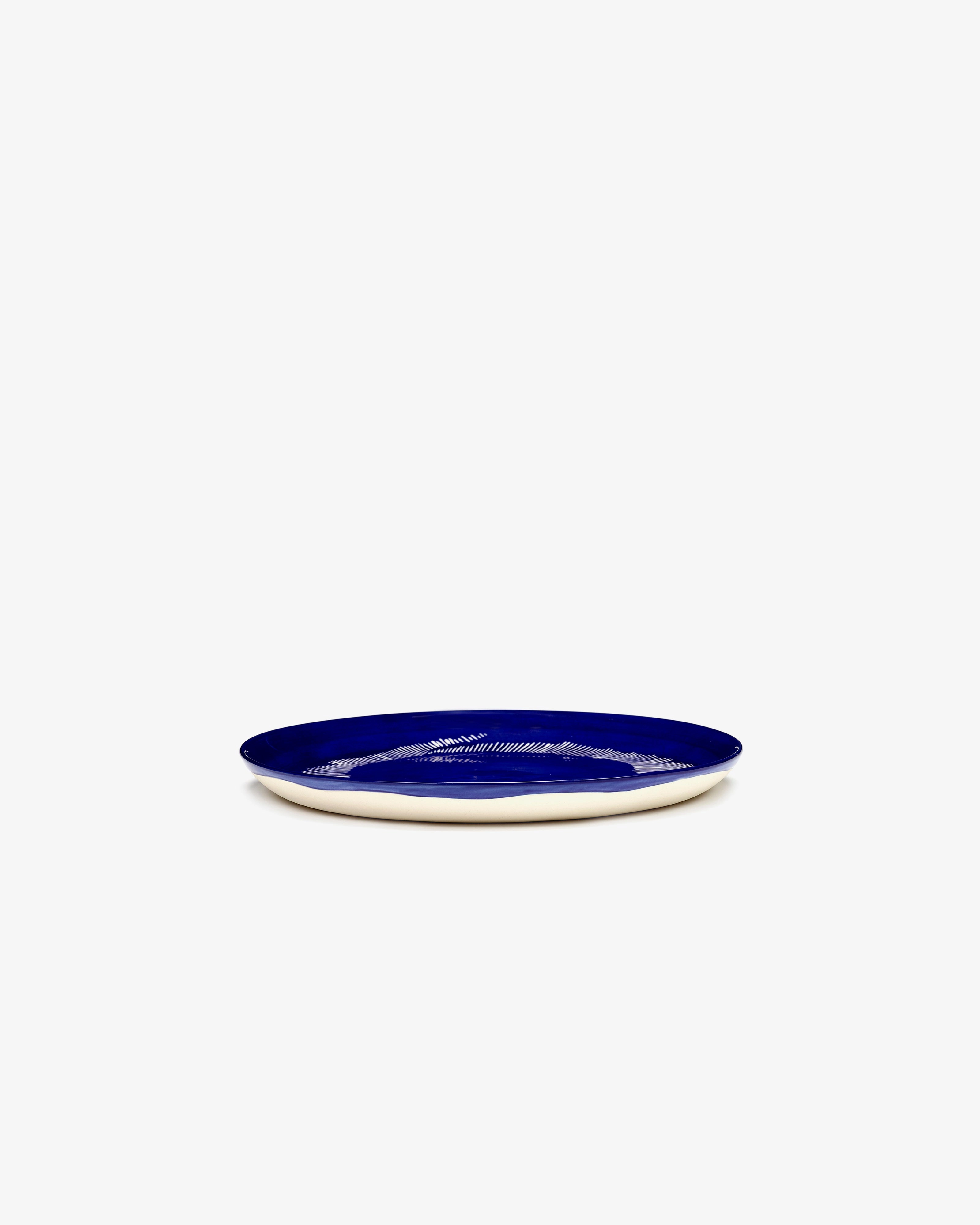 Starter plate dark blue - white stripes Feast