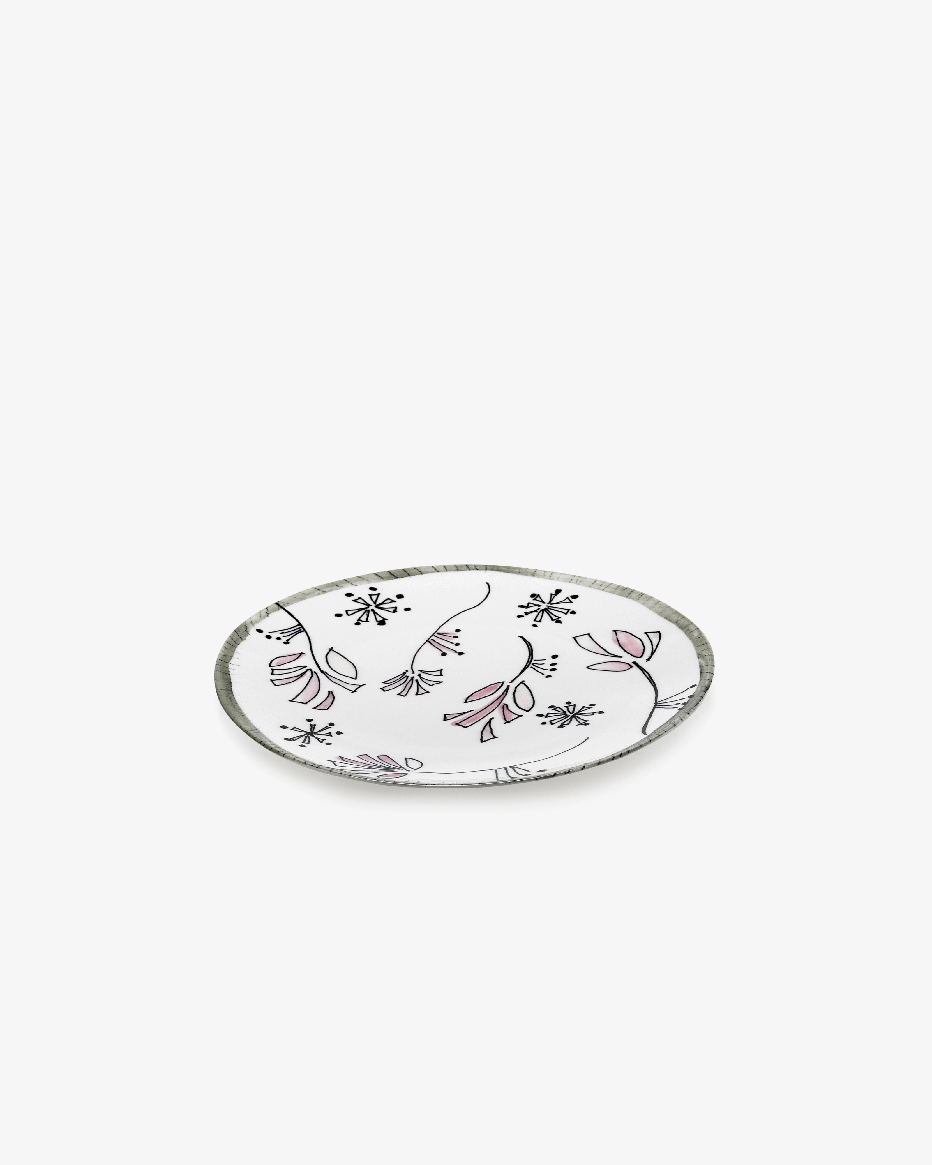 Starter plate Fiore rosa Midnight Flowers Dinnerware tableware outlet