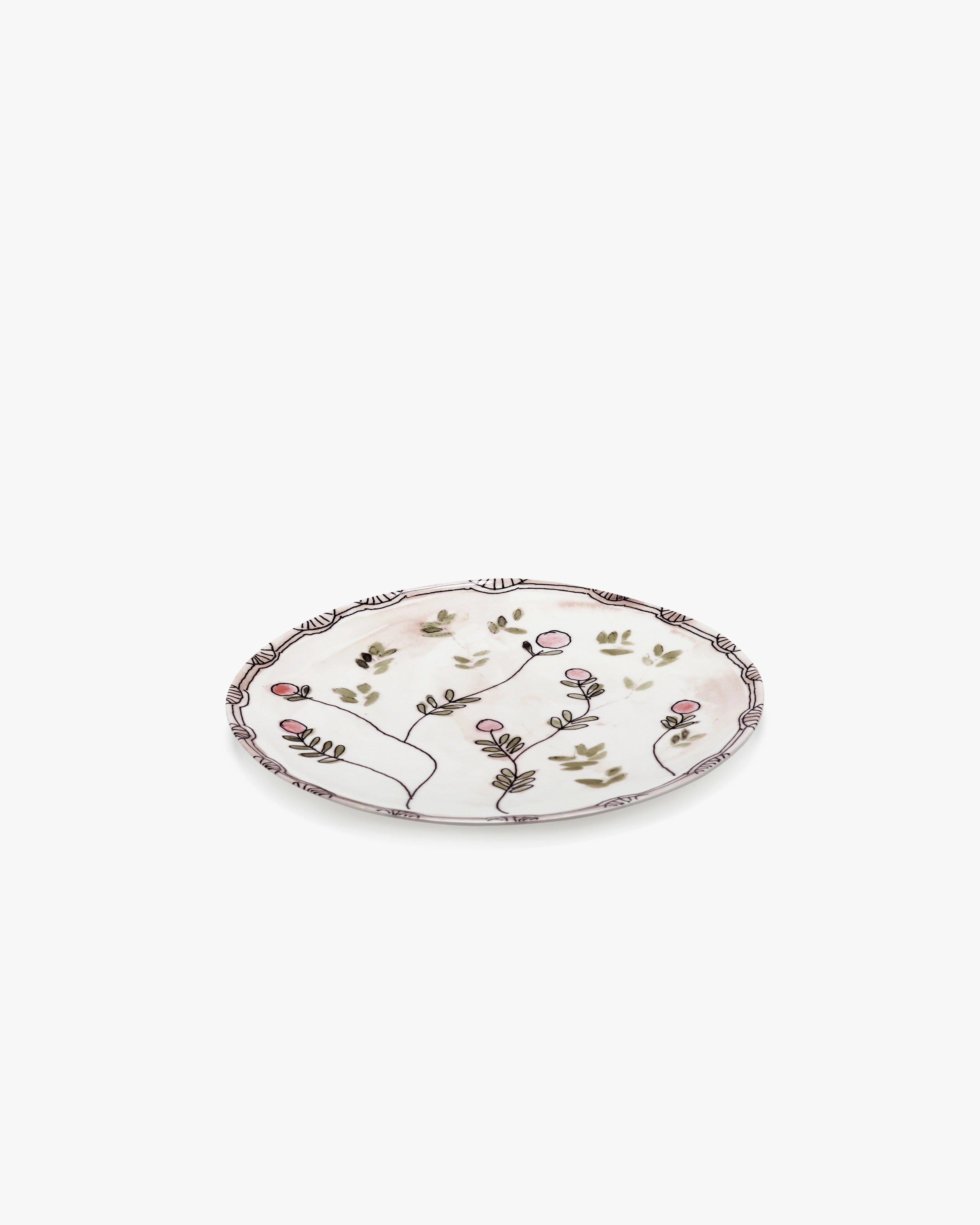 Starter plate Mirtillo nude Midnight Flowers Dinnerware tableware outlet