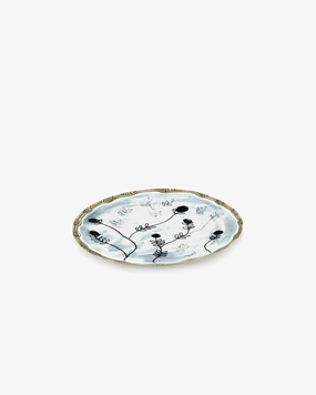 Starter plate Mirtillo tea Midnight Flowers Dinnerware tableware outlet