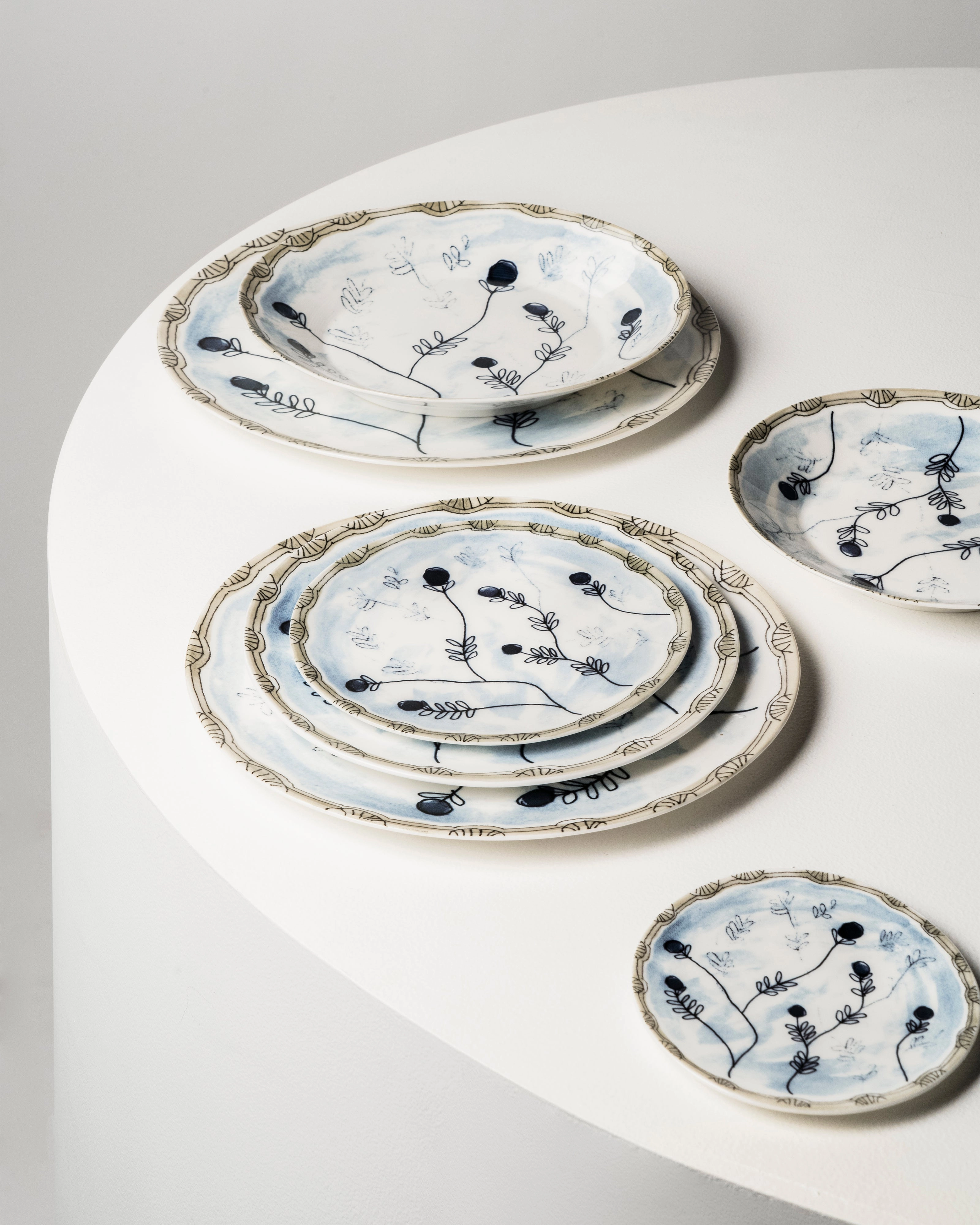 Starter plate Mirtillo tea Midnight Flowers