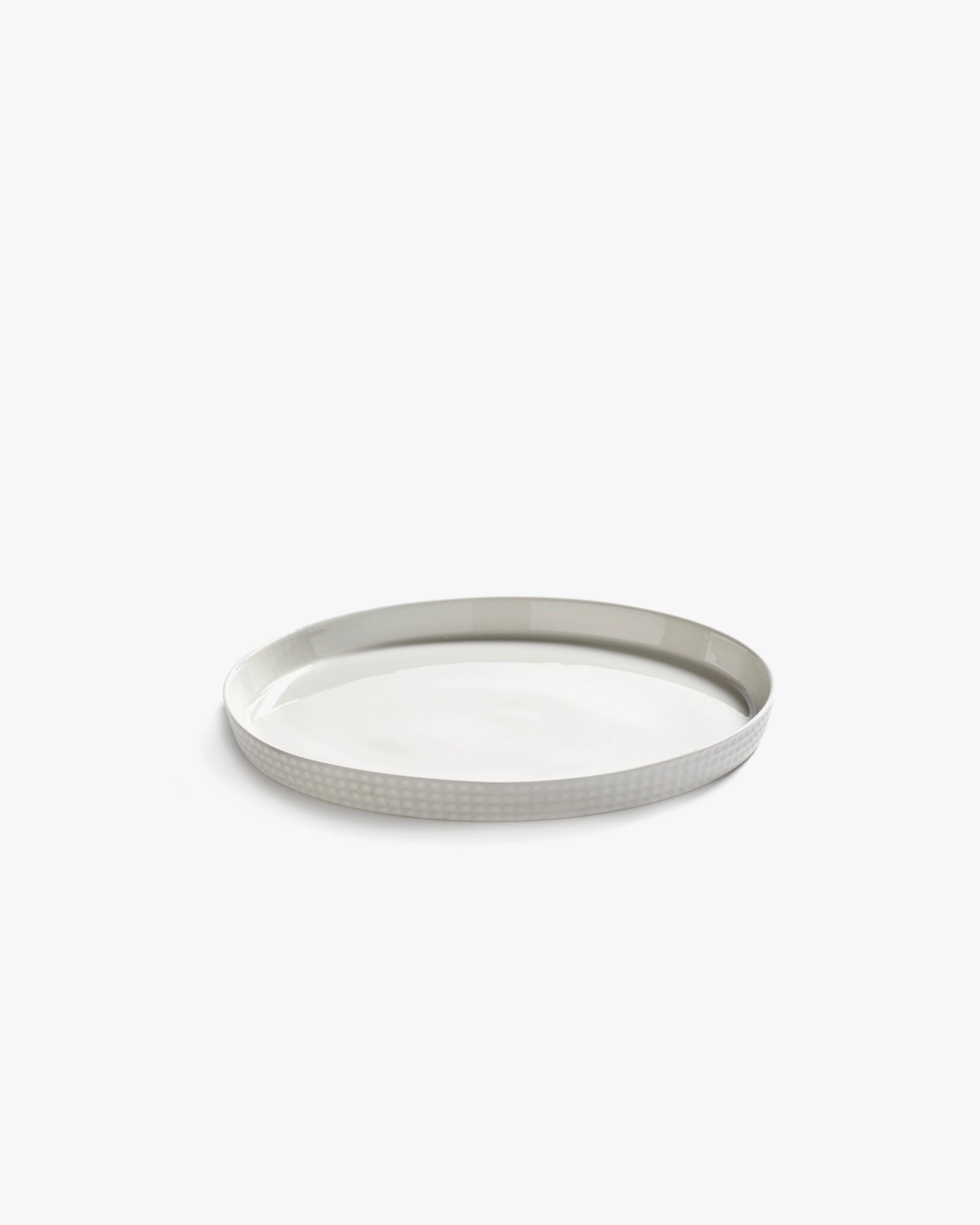 Starter plate raised edge white Nido Dinnerware tableware outlet