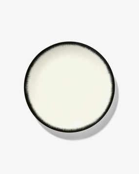 Starter plate white/black variation 3 D Dinnerware tableware outlet