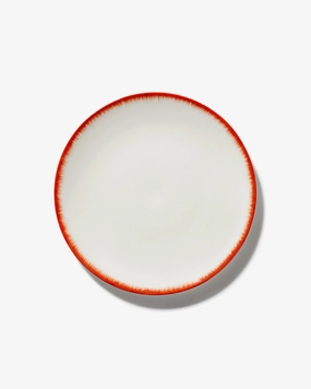 Starter plate white/red variation 2 D Dinnerware tableware outlet