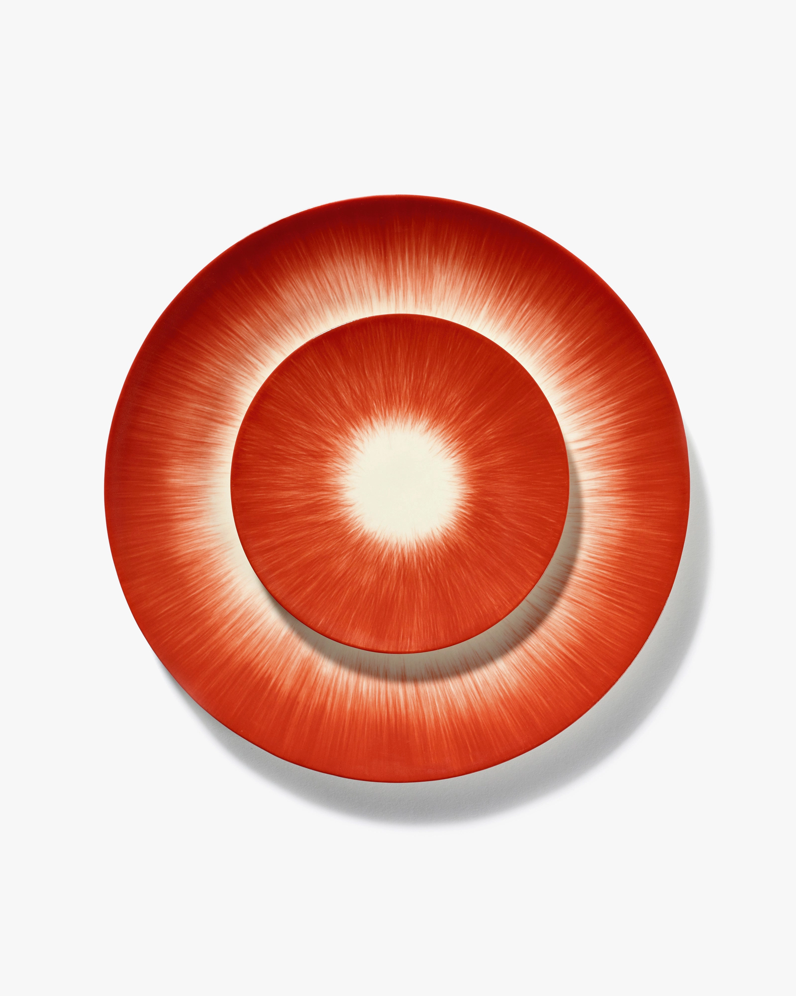 Starter plate white/red variation 5 D