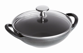 Staub Cast Iron 0.5-qt Baby Wok Cookware holiday sale