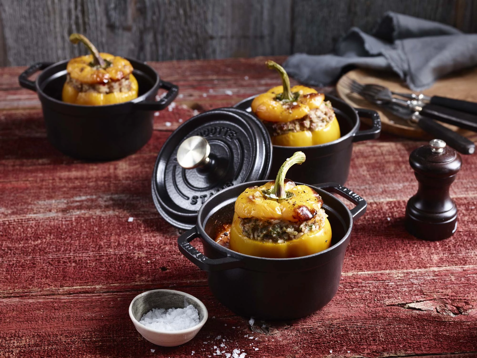 Staub Cast Iron 0.5-qt Round Cocotte