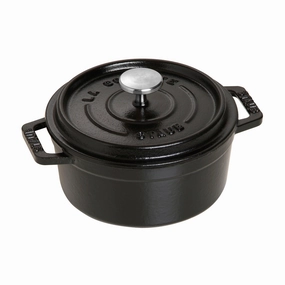 Staub Cast Iron 0.5-qt Round Cocotte Cookware holiday sale