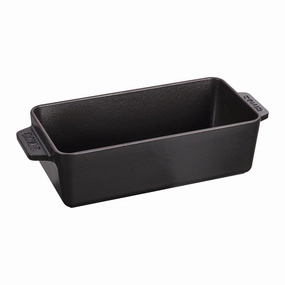Staub Cast Iron 12.75-inch x 5.25-inch Loaf Pan - Matte Black Bakeware online promo