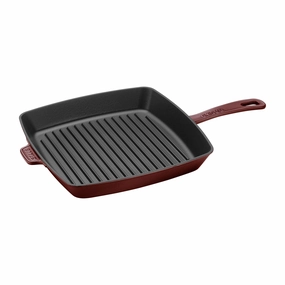 Staub Cast Iron 12-inch Square Grill Pan Cookware holiday sale