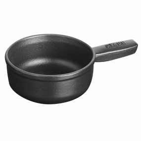 Staub Cast Iron 12-oz Mini Cheese Fondue Pot - Matte Black Cookware holiday sale