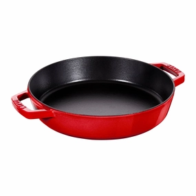 Staub Cast Iron 13-inch Double Handle Fry Pan Cookware holiday sale