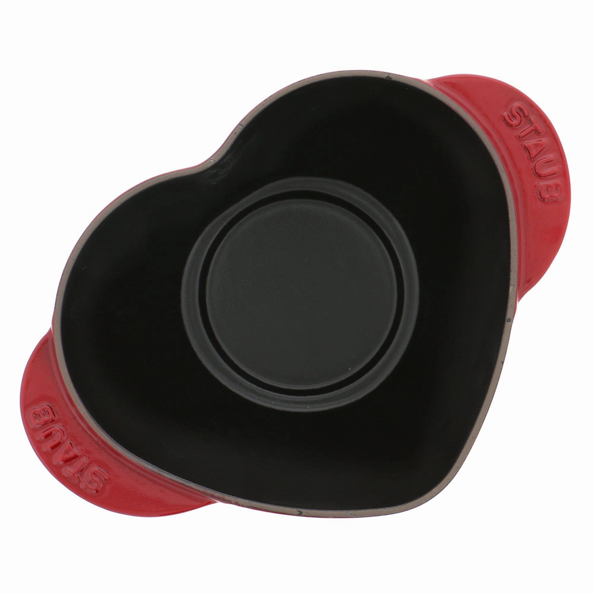 Staub Cast Iron 1.75-qt Heart Cocotte - Cherry