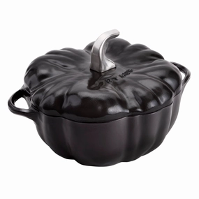 STAUB Cast Iron 3.5-qt Pumpkin Cocotte with Stainless Steel Knob Cookware hot cookware outlet