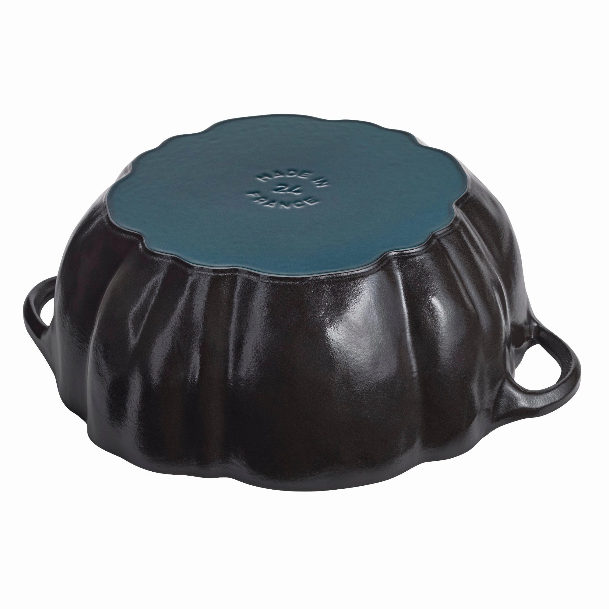 STAUB Cast Iron 3.5-qt Pumpkin Cocotte with Stainless Steel Knob