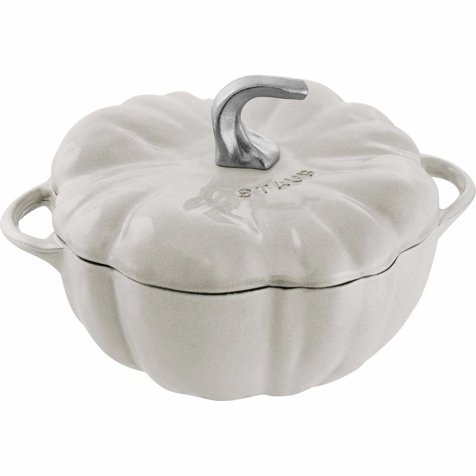 STAUB Cast Iron 3.5-qt Pumpkin Cocotte with Stainless Steel Knob