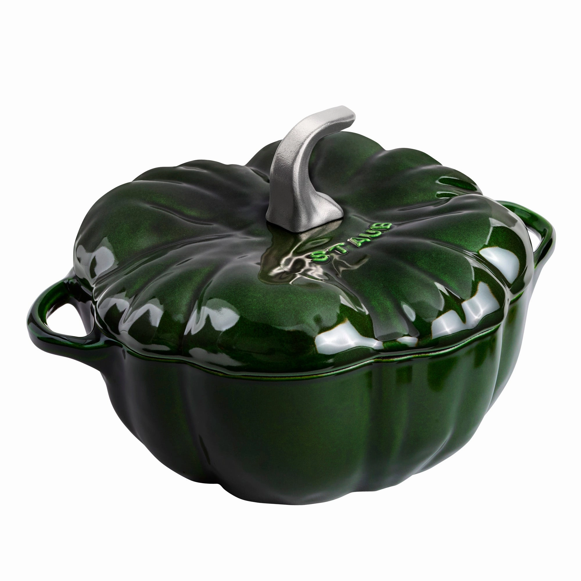STAUB Cast Iron 3.5-qt Pumpkin Cocotte with Stainless Steel Knob