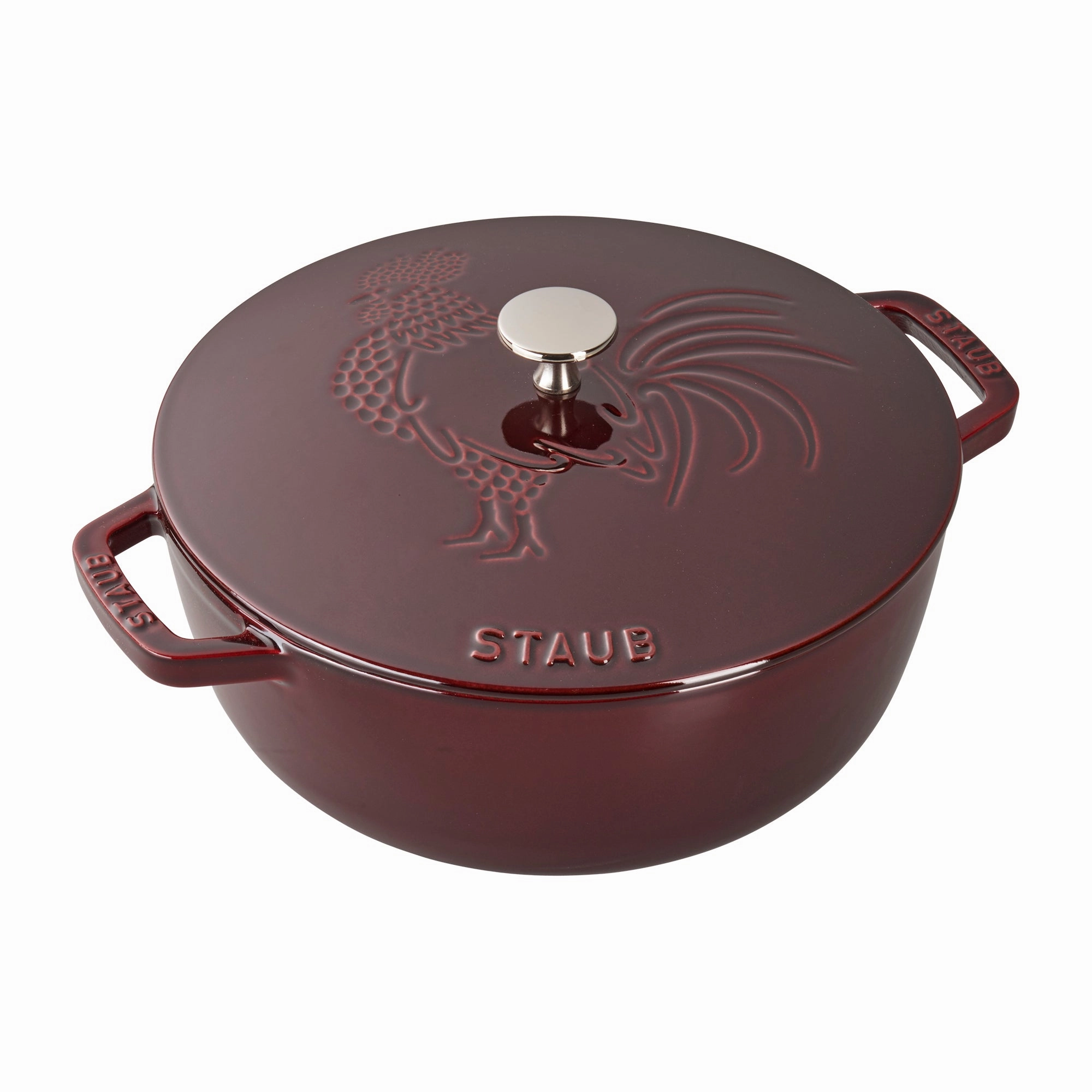 Staub Cast Iron 3.75-qt Essential French Oven Rooster