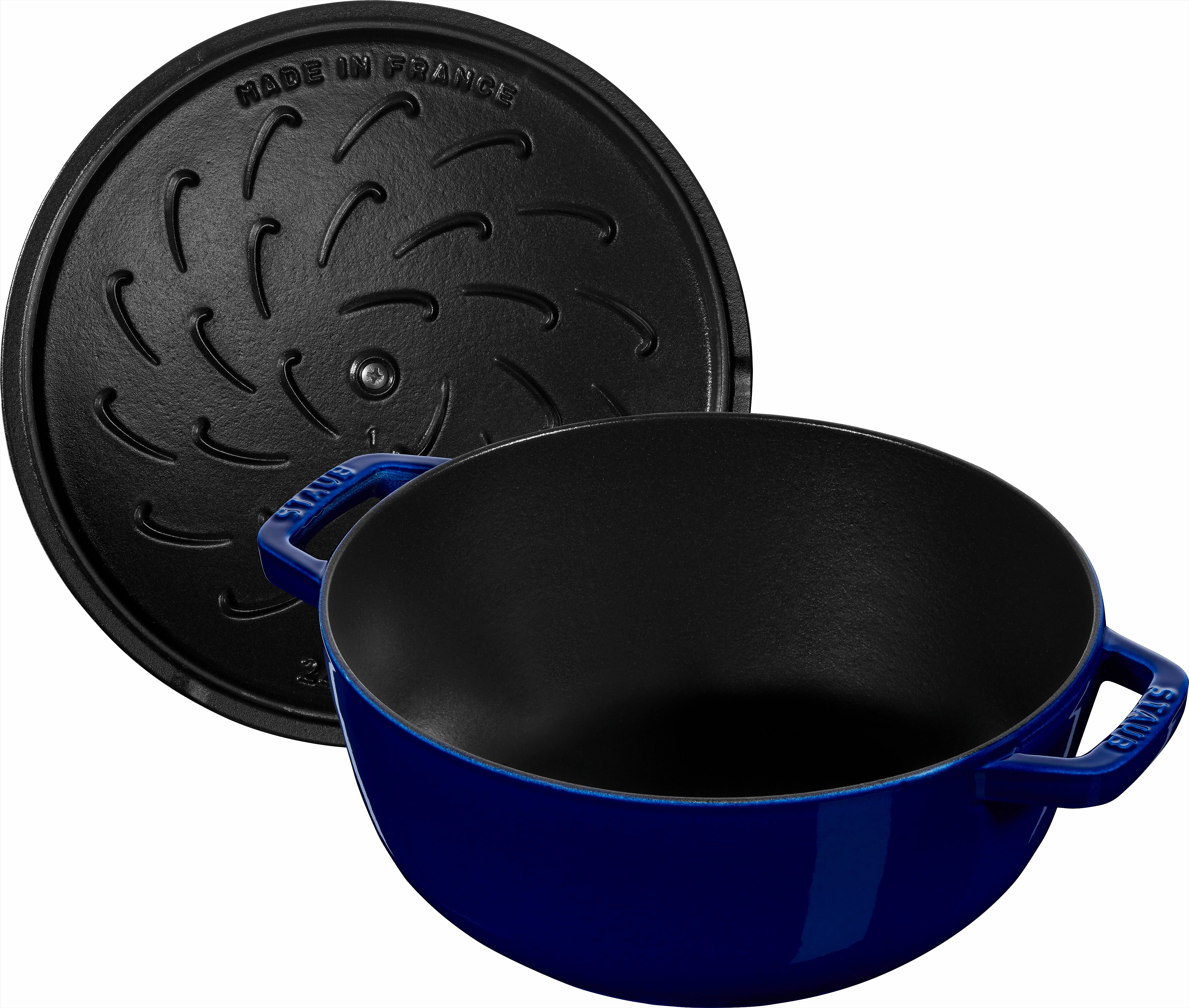 Staub Cast Iron 3.75-qt Essential French Oven with Lilly Lid