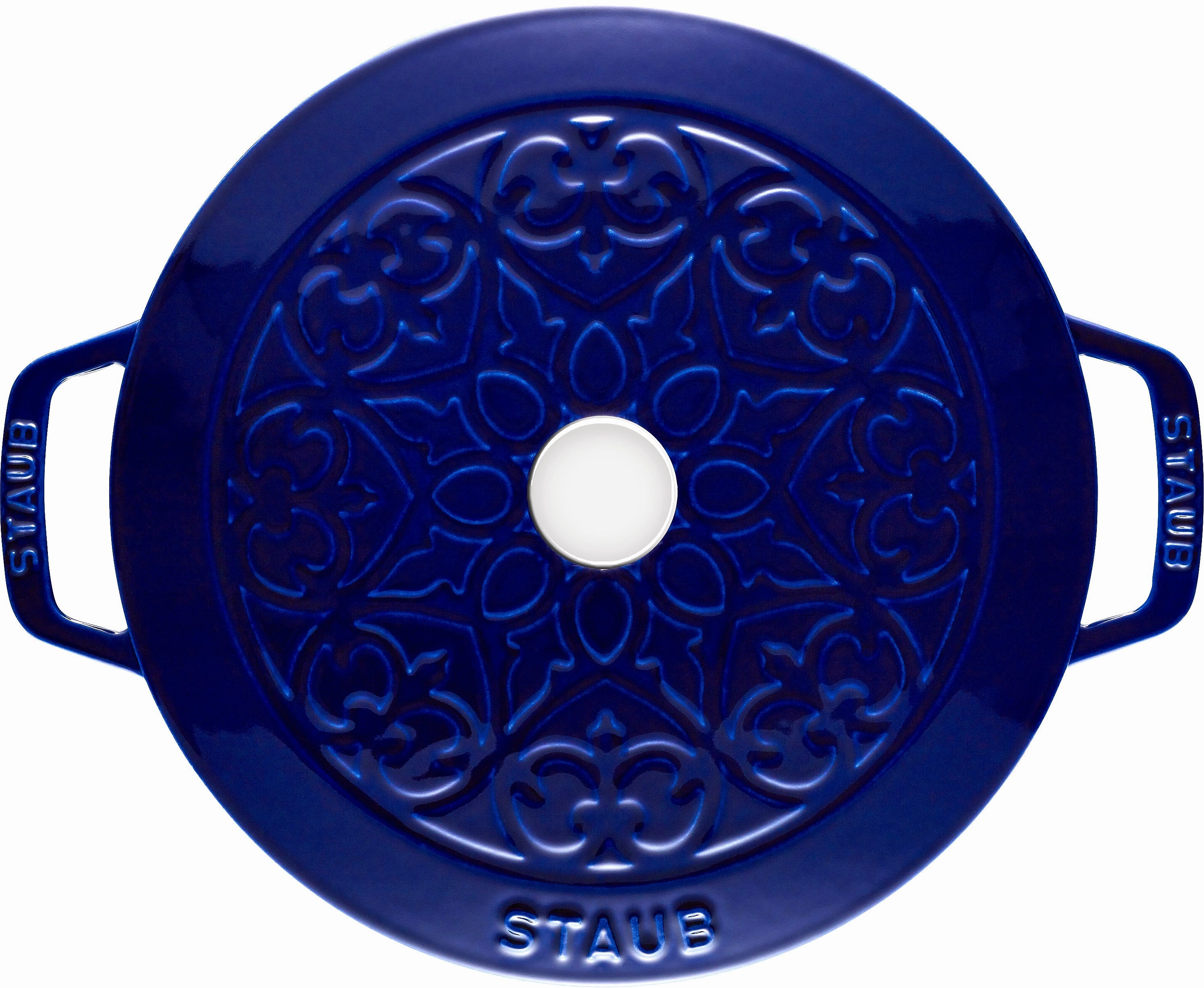 Staub Cast Iron 3.75-qt Essential French Oven with Lilly Lid
