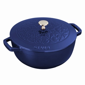 Staub Cast Iron 3.75-qt Essential French Oven with Lilly Lid Cookware holiday sale