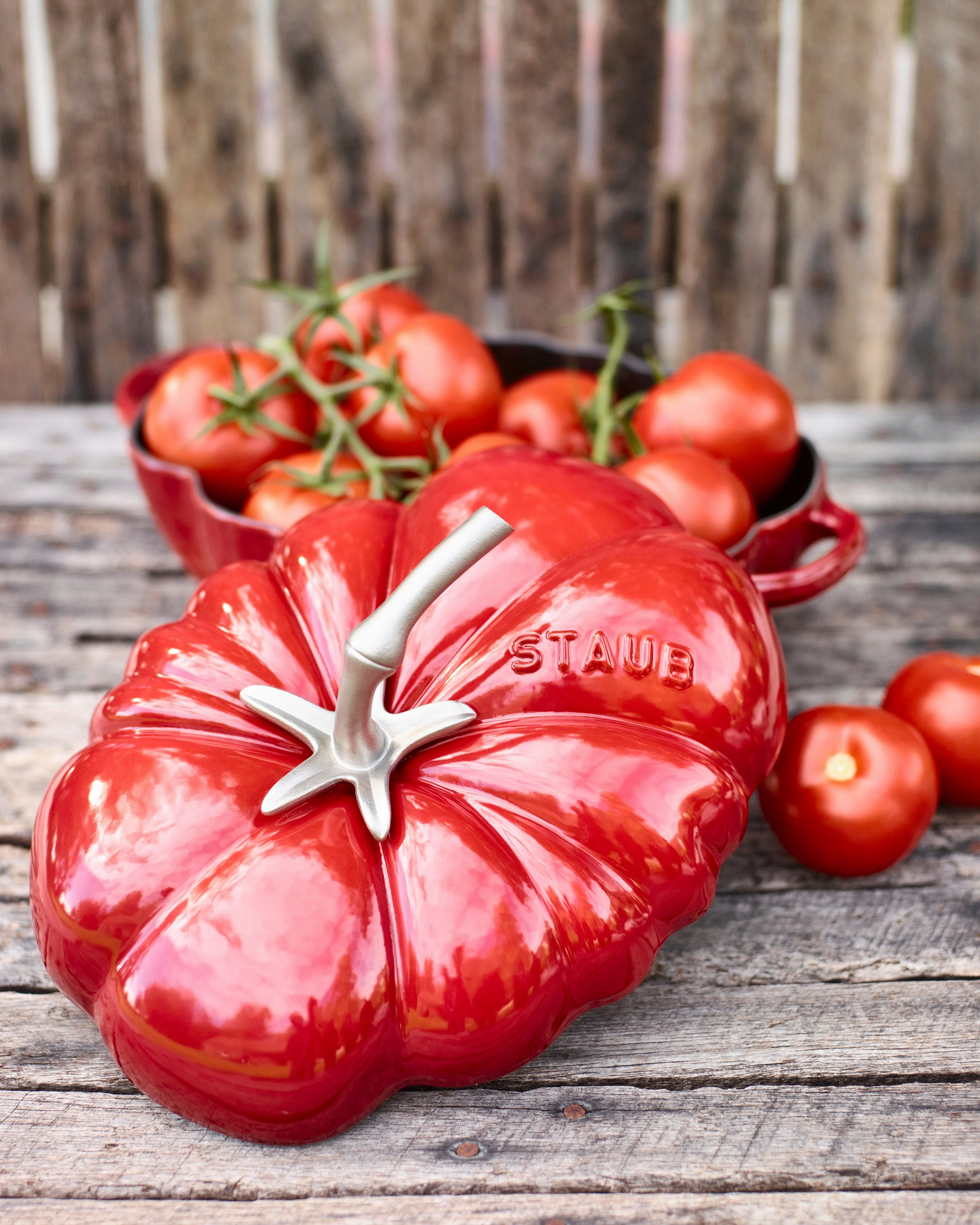 Staub Cast Iron 3-qt Tomato Cocotte