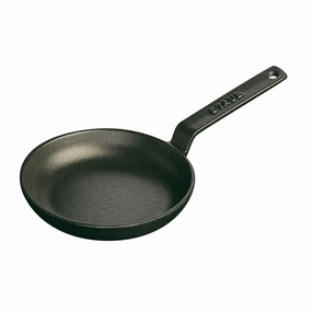 Staub Cast Iron 4.75-inch Mini Frying Pan - Matte Black Cookware holiday sale