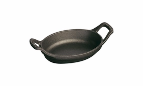 Staub Cast Iron 5.5-inch x 3.8-inch Mini Oval Gratin Baking Dish Bakeware online promo