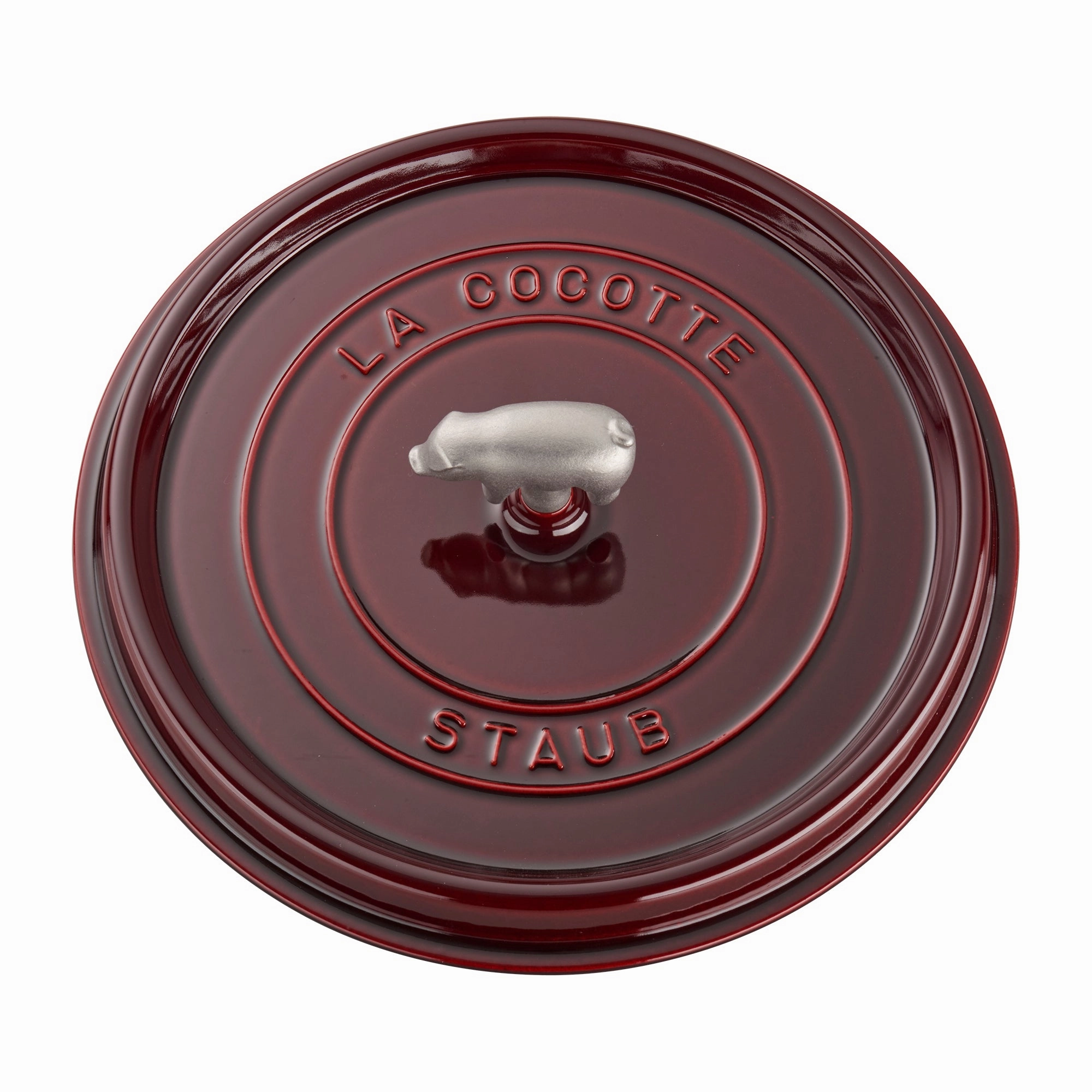 Staub Cast Iron 6-qt Cochon Shallow Wide Round Cocotte