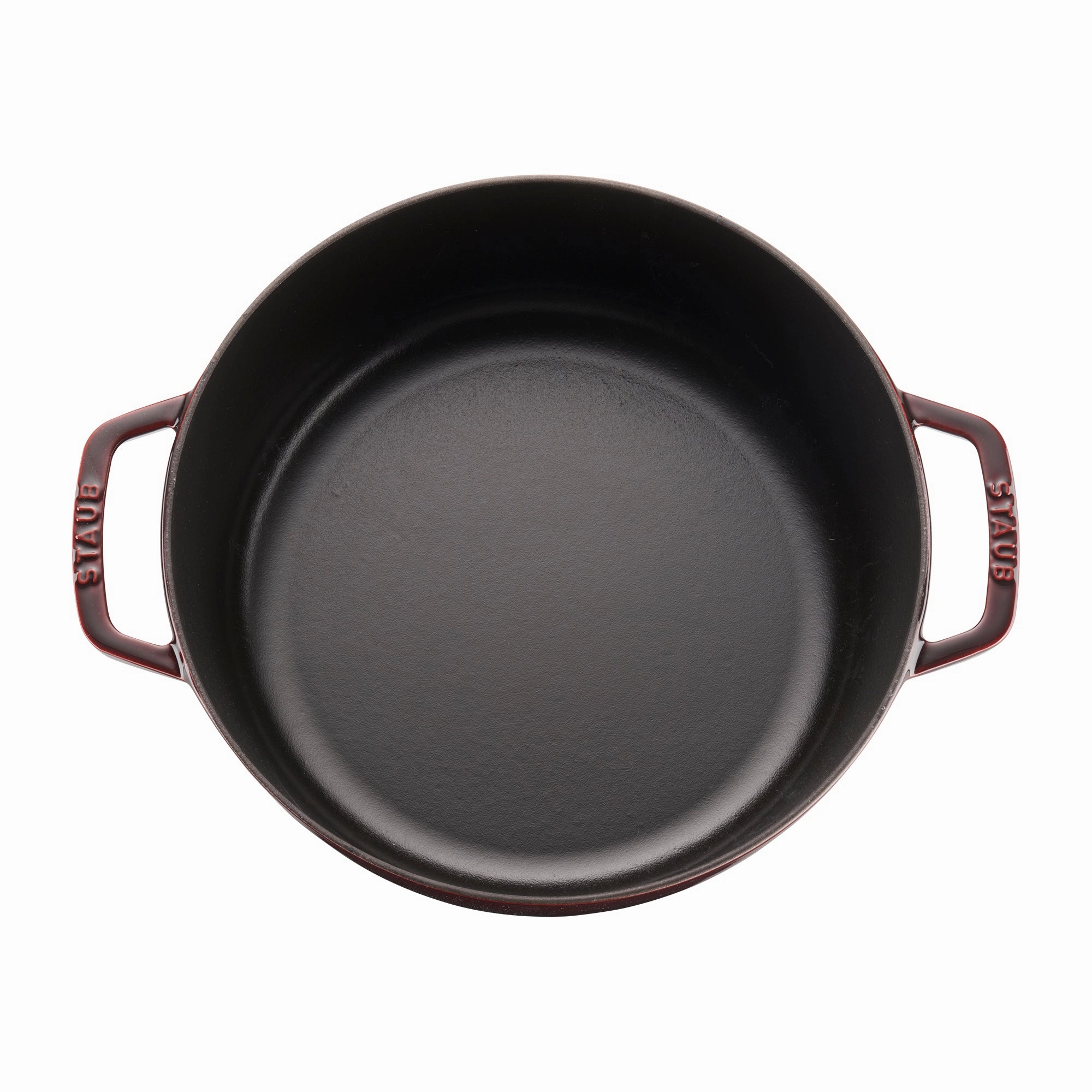 Staub Cast Iron 6-qt Cochon Shallow Wide Round Cocotte