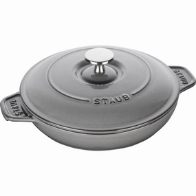 STAUB Cast Iron 7.9-inch Round Covered Baking Dish Bakeware online promo
