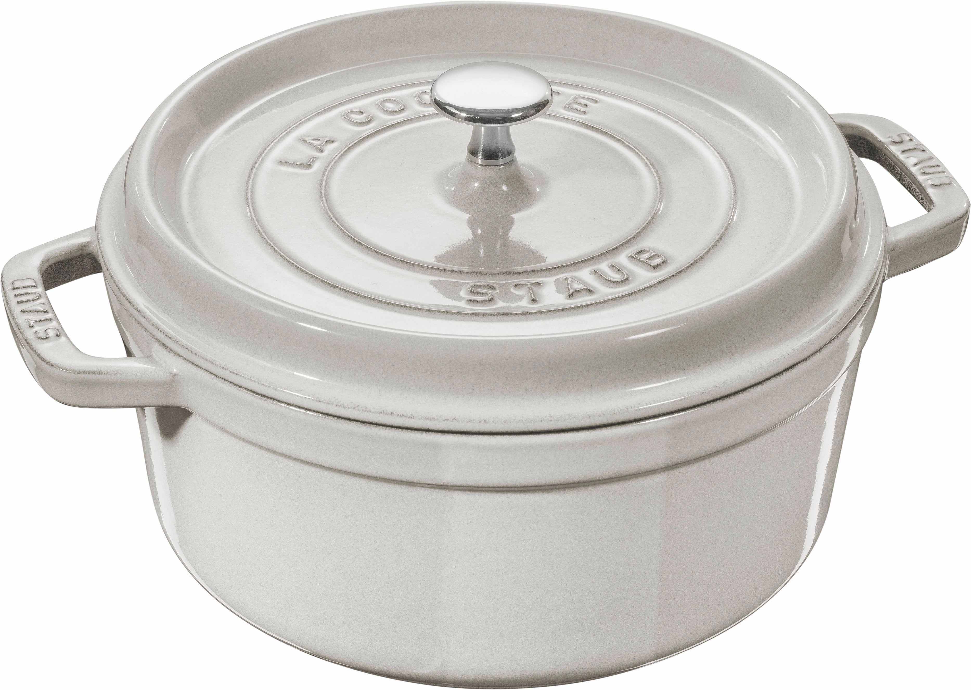 Staub Cast Iron 7-qt Round Cocotte Cookware holiday sale