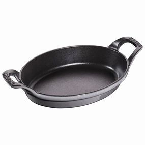 Staub Cast Iron 8-inch x 5.5-inch Oval Gratin Baking Dish Bakeware online promo