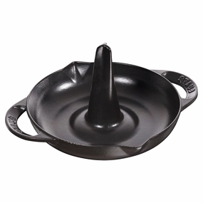 Staub Cast Iron 9.5-inch Vertical Chicken Roaster Cookware holiday sale