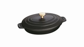 Staub Cast Iron 9-inch x 6.6-inch Oval Covered Baking Dish Bakeware online promo
