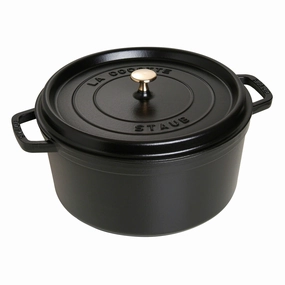 Staub Cast Iron 9-qt Round Cocotte Cookware holiday sale