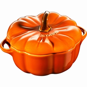 Staub Ceramic 24-oz Pumpkin Cocotte Cookware holiday sale