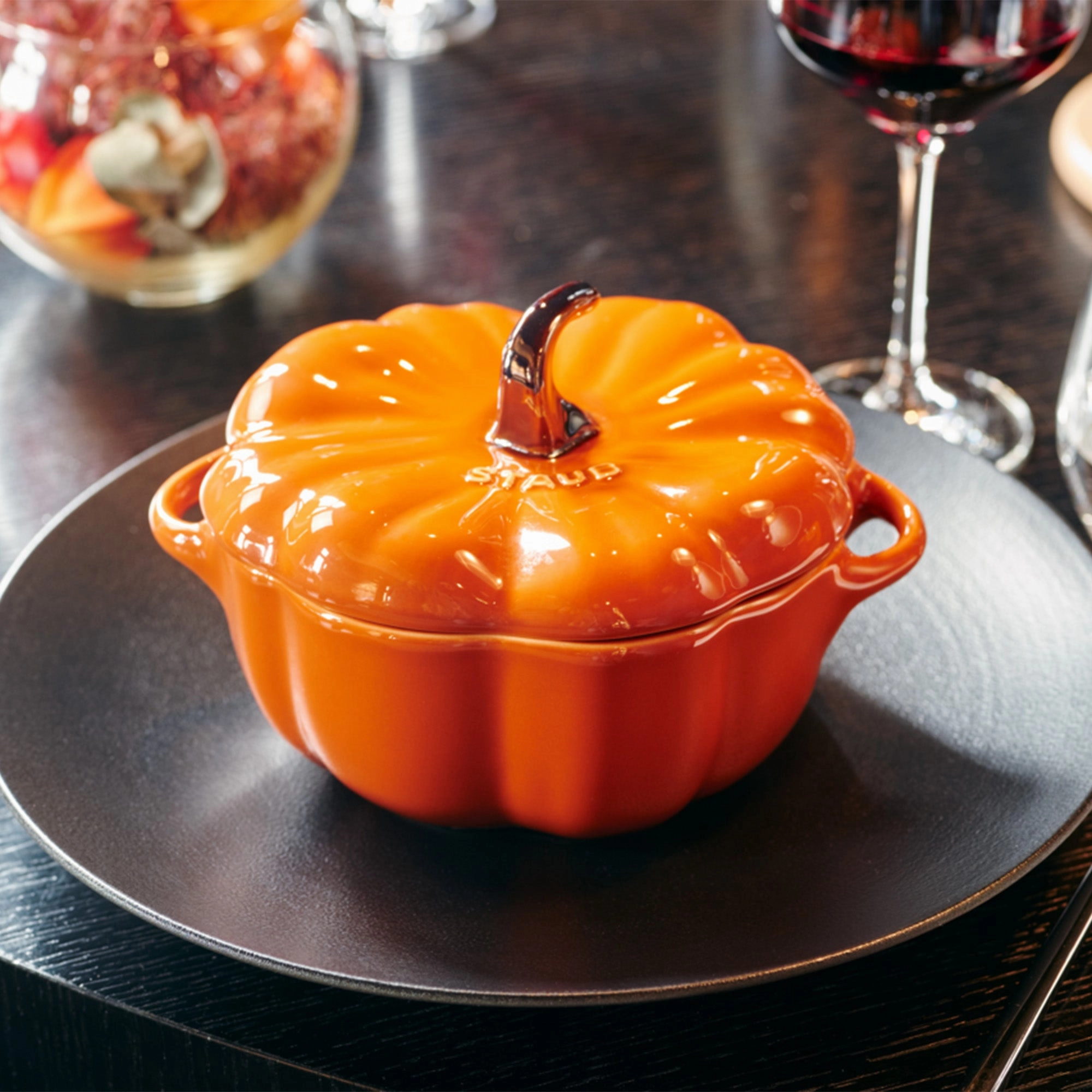 Staub Ceramic 24-oz Pumpkin Cocotte