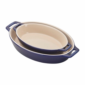 Staub Ceramic 2-pc Oval Baking Dish Set Bakeware online promo