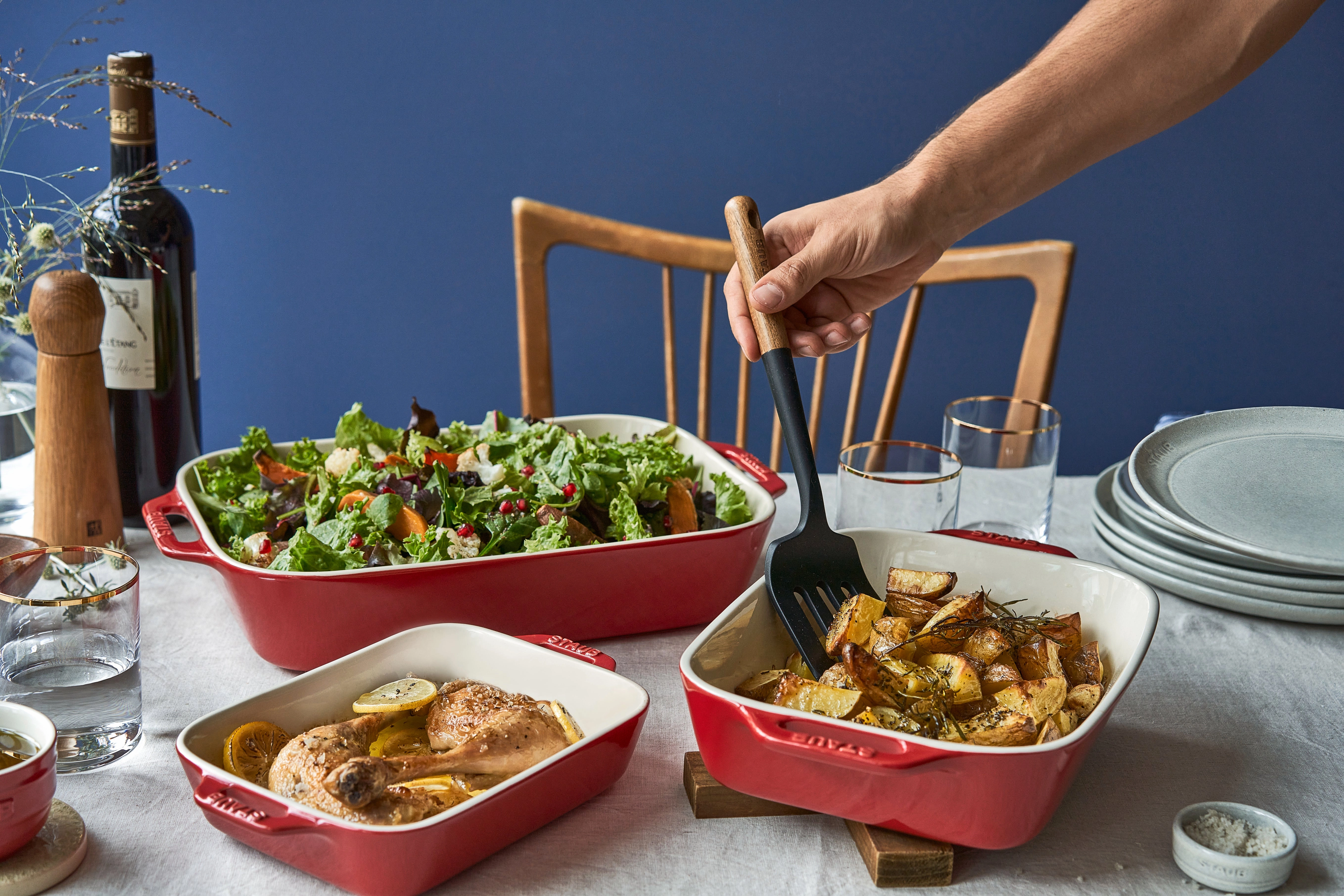 Staub Ceramics 3-pc Rectangular Baking Dish Set
