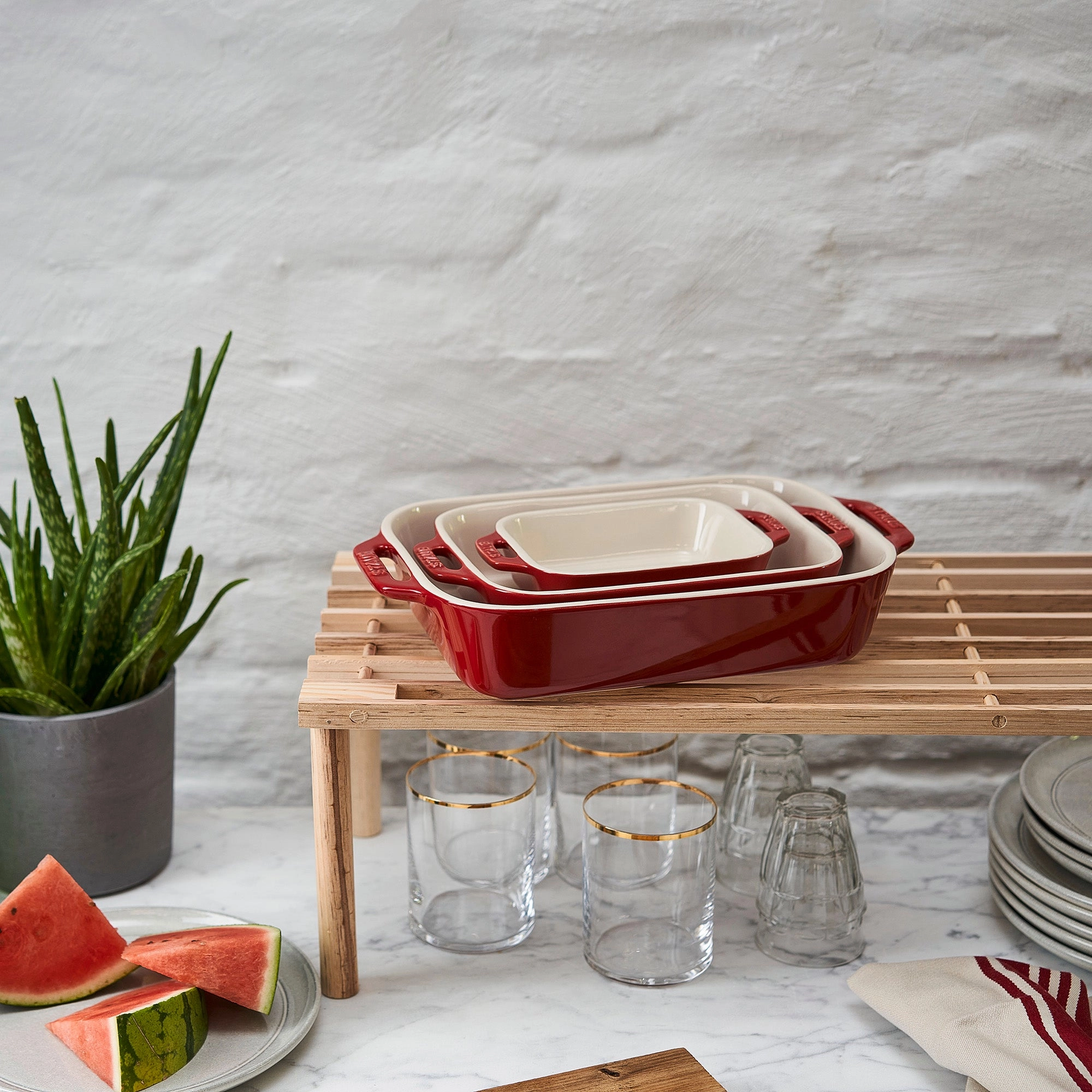Staub Ceramics 3-pc Rectangular Baking Dish Set