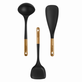Staub Silicone with Wood Handle Cooking Utensil Sets Cooking Tools & Accessories clearance kits