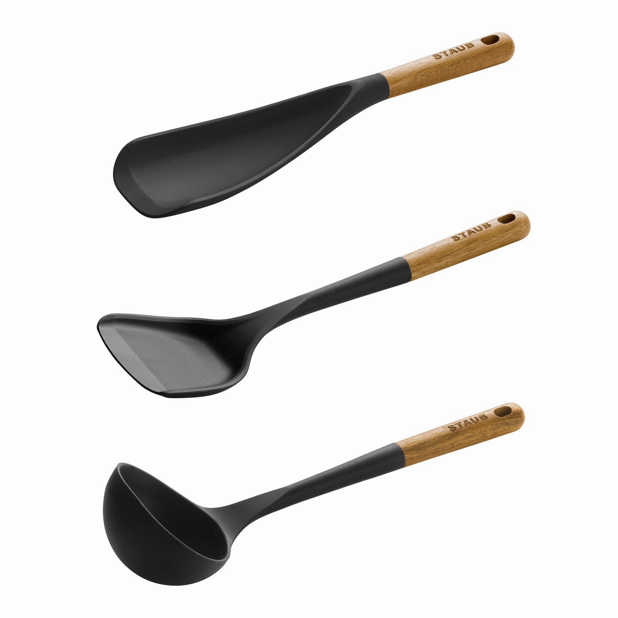 Staub Silicone with Wood Handle Cooking Utensil Sets