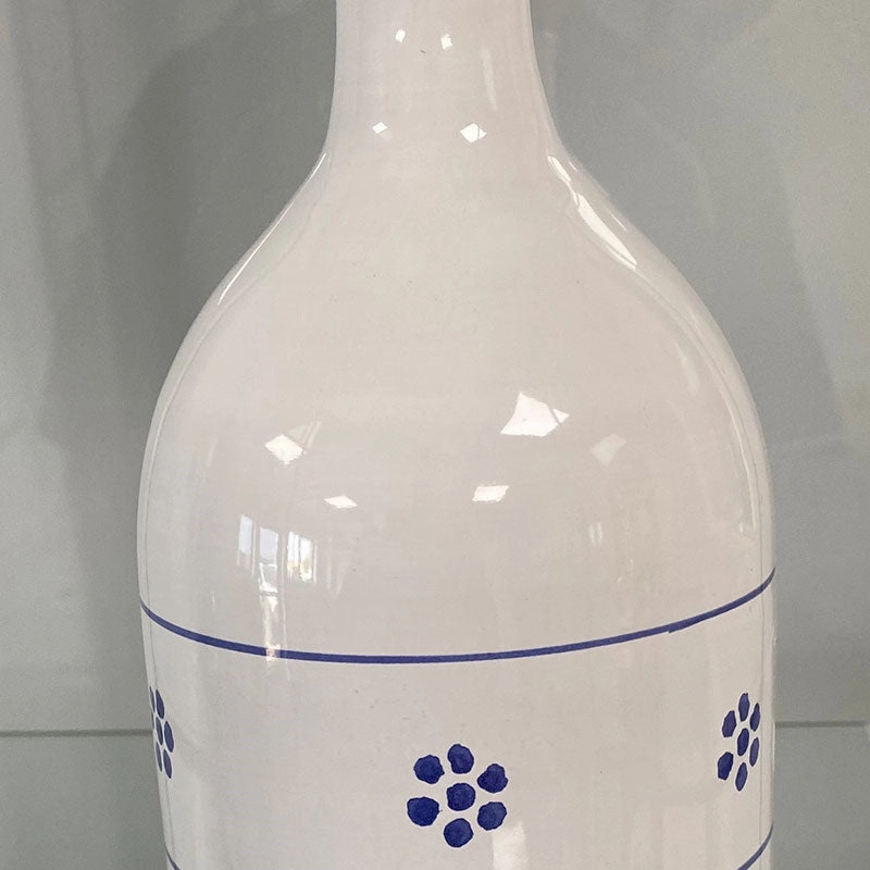 Stella Bianca Olive Oil Bottle, H17cm, White