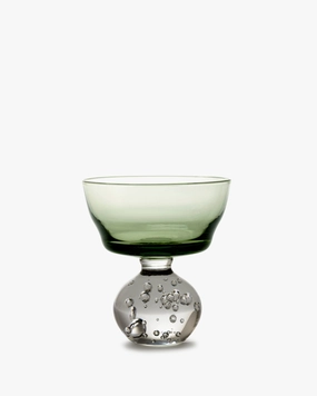 Stem glass M green Eternal snow Glassware Tableware hot sale