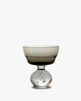 Stem glass M smokey gray Eternal snow Glassware Tableware hot sale