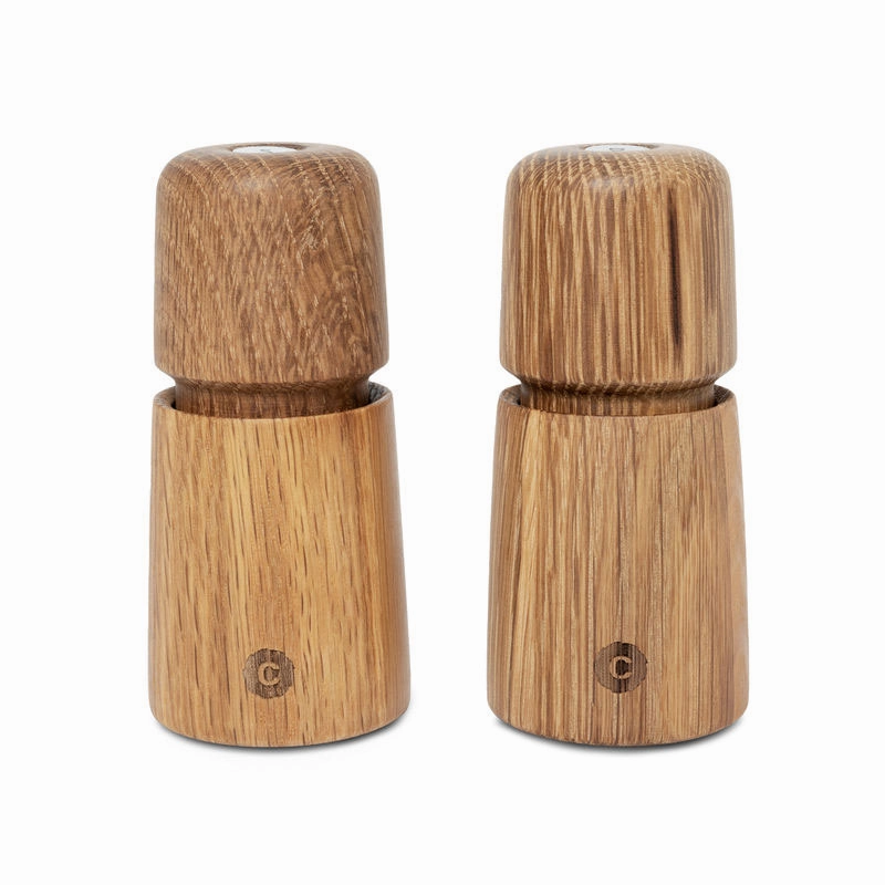 Stockholm Set of 2 Mini Grinders, H11cm, Oak Serveware Good quality and affordable