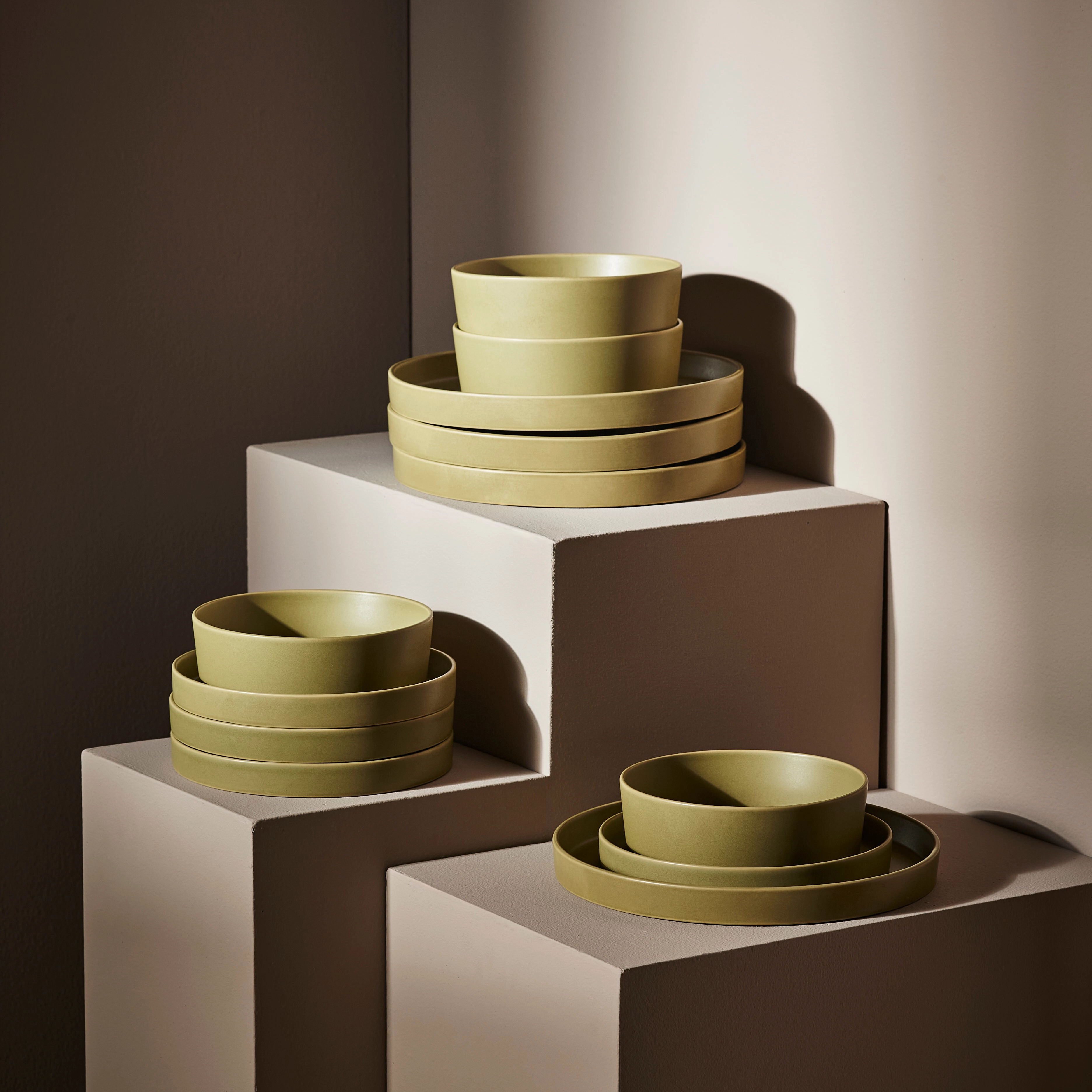 Stone by Mercer Project MODAN Stoneware 24-Piece Dinnerware Set