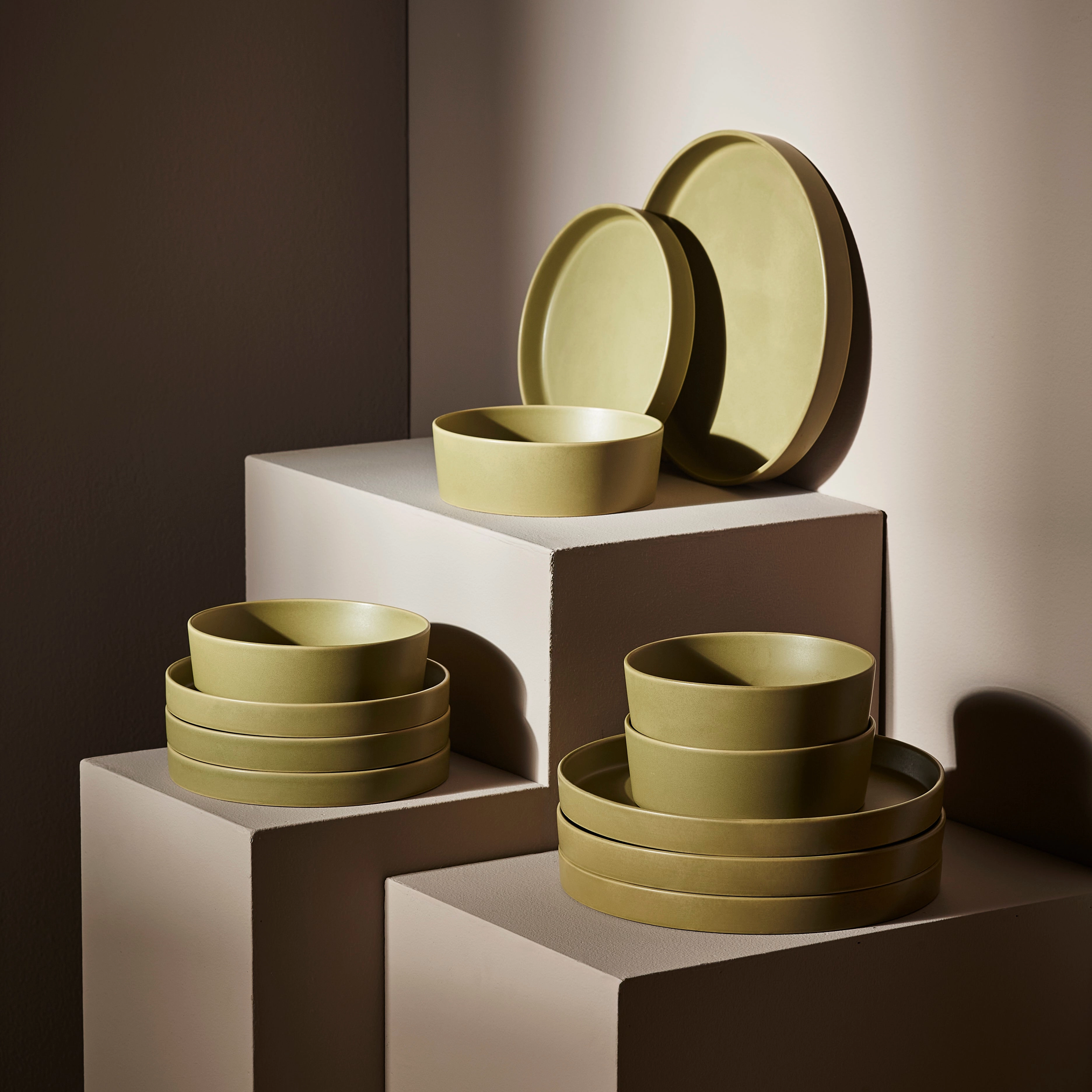 Stone by Mercer Project MODAN Stoneware 24-Piece Dinnerware Set