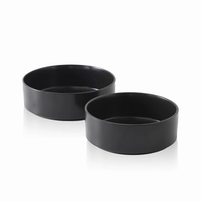 Stone Lain Celina Stoneware 2-Piece Round Bowl Service Set Dinnerware clearance deals